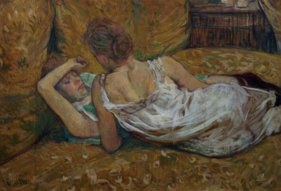 Två vänner (pastell) av Henri de Toulouse Lautrec